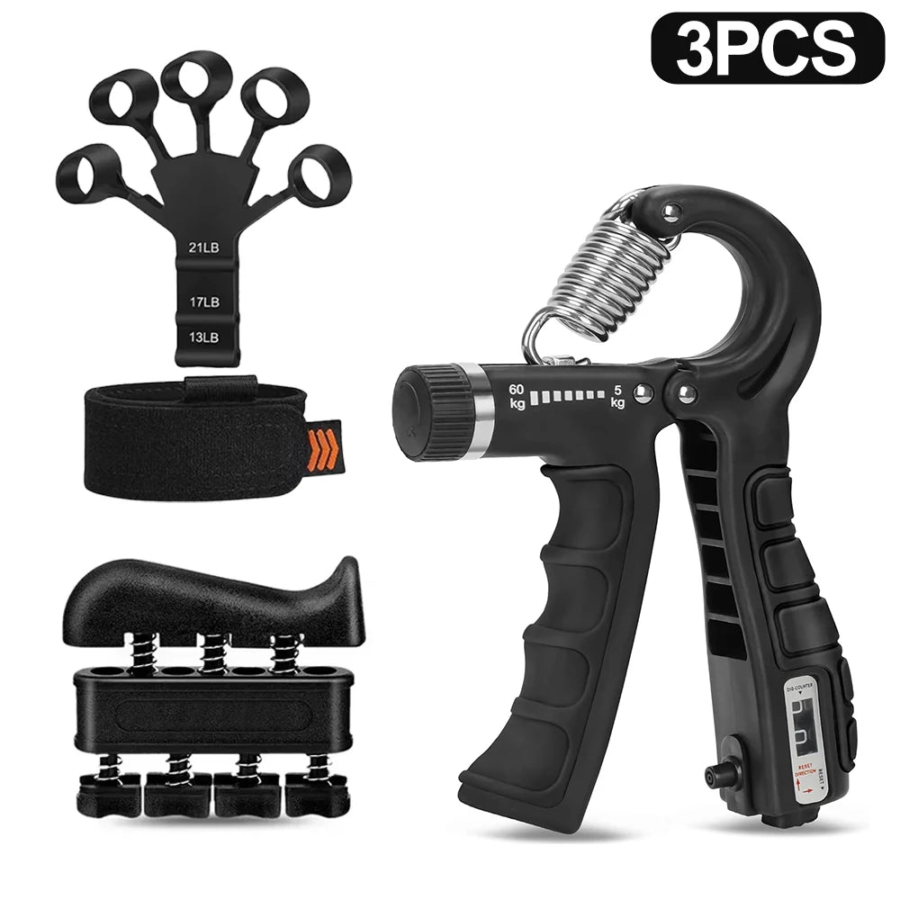 Kit Ejercitador de Agarre Regulable (5-60 kg)