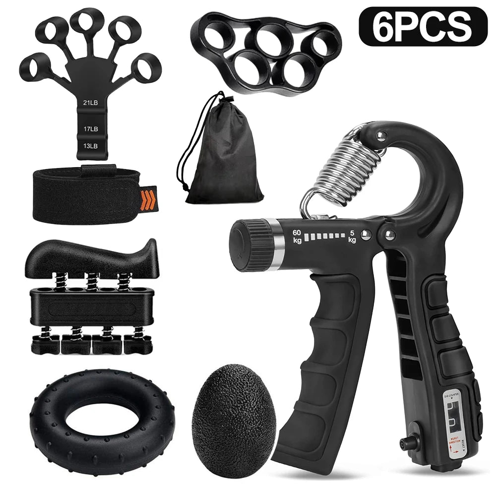 Kit Ejercitador de Agarre Regulable (5-60 kg)