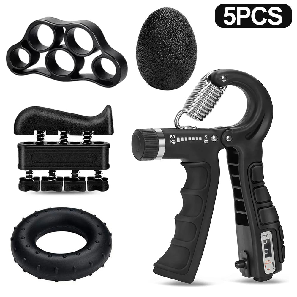 Kit Ejercitador de Agarre Regulable (5-60 kg)
